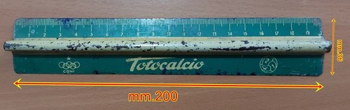Totocalcio righello vintage - righello,