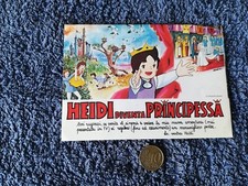 Vecchio Sticker Adesivo anni '70/80 -cartone animato HEIDI DIVENTA PRINCIPESSA
