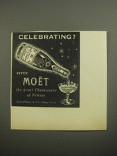 1956 Moet Champagne Ad -