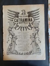 Grande  pubblicità pillole Catramina Bertelli 1901  da rivista epoca
