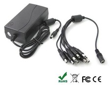 Alimentatore 12 volt DC multiuscita x 8 telecamere 5A stabilizzato CCTV DVR LED
