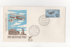 REPUBBLICA - FDC - 1967 - CINQUANTENARIO - POSTA - AEREA - PEGASO