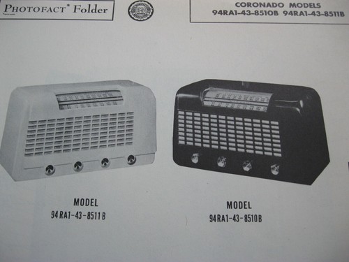 Radio coronado 94ra1 8510b - radio, 94ra1-43-8510b