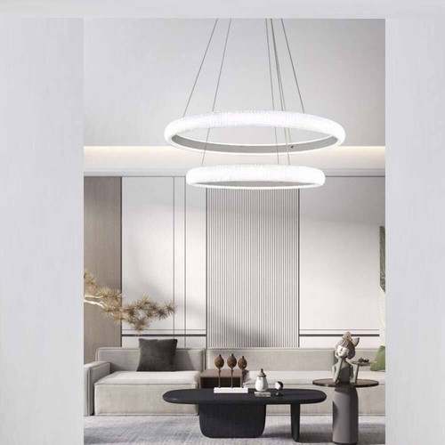 Lampadario bianco led 2 - bianco, 51