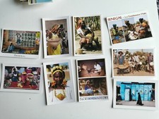BLOCCO DI 9 CARTOLINE  VIAGGIATE DEL SENEGAL