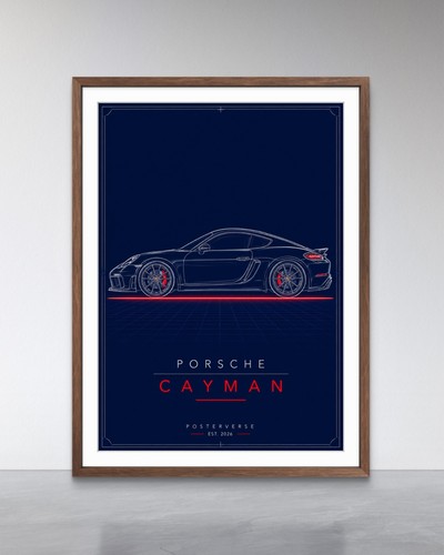 Poster porsche cayman - poster,