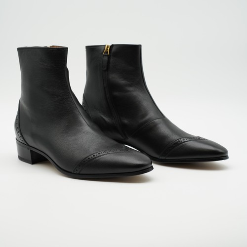 Gucci stivali uomo pelle nera