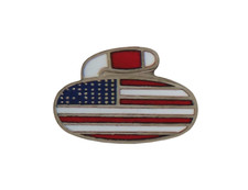 Distintivo spilla USA Curling