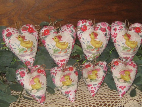 Decorazione country cuori - 8,