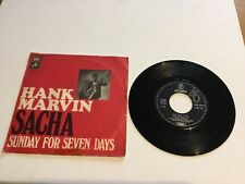*(stra) 45 giri HANK MARVIN Sacha. Sunday for seven days