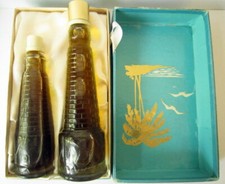 Bottiglia profumo vintage luci