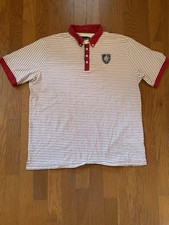 Eight 732 men 4XL shirt Hip Hop Streetwear white and red stripes 