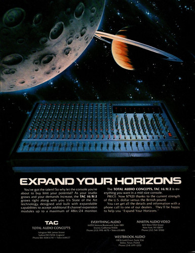 Console tac vintage mixer - vintage,