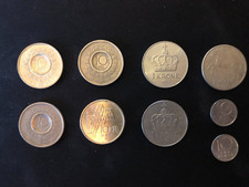 NORVEGIA, LOTTO 9 MONETE, KRONE