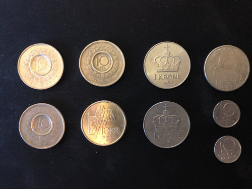 Norvegia lotto monete - lotto,