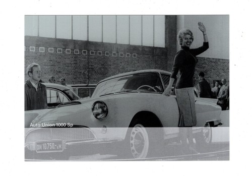 Cartolina postale audi - cartolina, museo