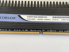 CORSAIR DOMINATOR 1GB XMS2-8500 1024MB COMPUTER RAM CM2X1024-8500C5D 2.20V V3.1