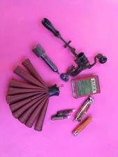 Lotto CACCIA vintage Scatola Coltelli Richiamo Bossoli Collezione WW2 Epoca 