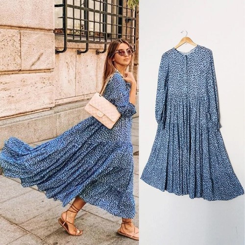 Maxi abito midi - , blu