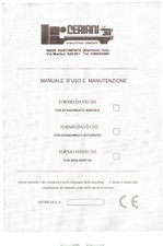 Ceriani 201/202/203 tornio Manuale uso e manutenzione PDF