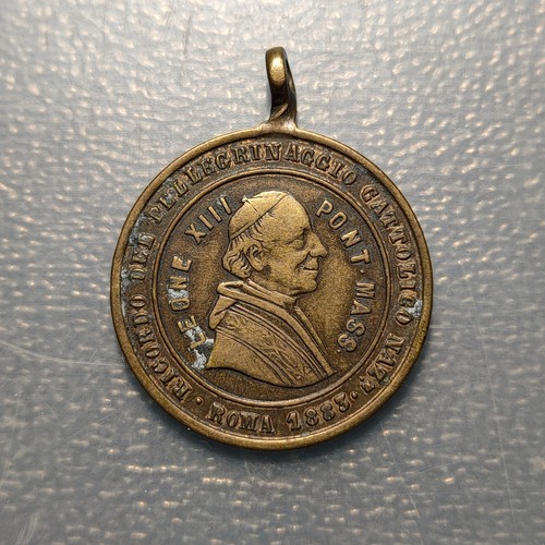 Medalla religiosa papa leon - medalla,