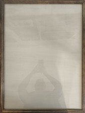 Cornice 74 x 56 con vetro vero e pannello di compensato, anni 80 - 74x56 56x74