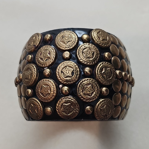 Bracciale vintage largo legno