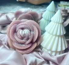 Box candele natalizie in cera d'oliva con fragranza  e colore personalizzabile