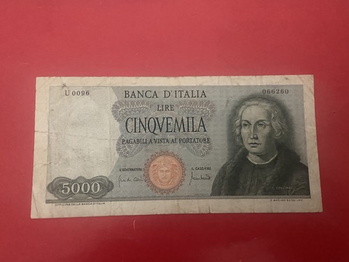 000 lire colombo caravella - 5.000,