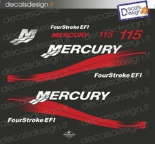Adesivi motore marino fuoribordo mercury 115 cv efi FOUR STROKE  stickers