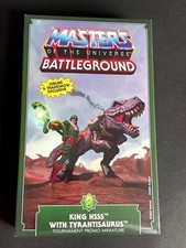 Masters of the Universe Battleground - King Hsss Hiss con promo Tyrantisaurus