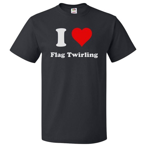 Maglietta love flag twirling - maglietta,