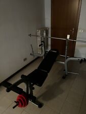 Panca palestra fitness regolabile multifunzione porta bilanciere ER.ROVERA