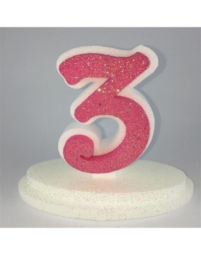 Numero fucsia polistirolo - fucsia,
