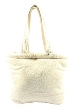 ZARA Borsa di tela Donna Borsa bianco sporco stile casual