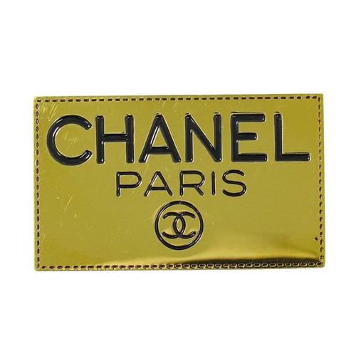Spilla chanel logo placcata - logo,