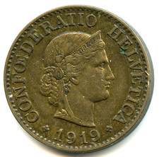 Svizzera 10 centesimi testa