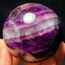 Natural Purple fluorite ball