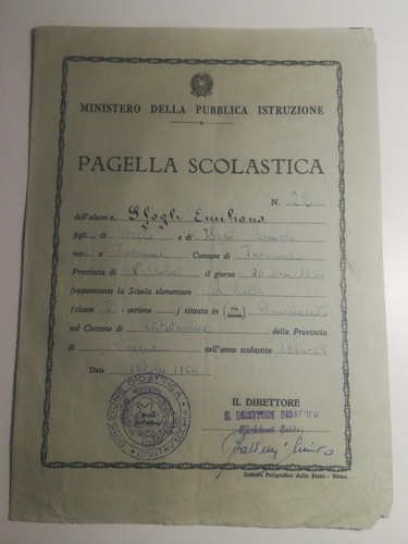Pagella scolastica scuole - pagella,