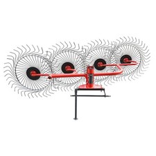 Ranghinatore portato stellare Rastrello tipo sole con 4 stelle Ø 1400 mm