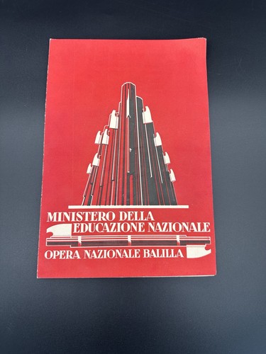 Pagella fascista onb balilla - fascista,