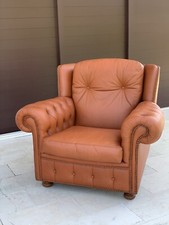 POLTRONA IN VERA PELLE VINTAGE