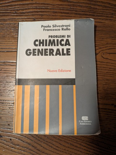 Problemi chimica generale - chimica,