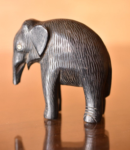 Elefante legno scolpito - legno,