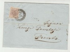 STORIA POSTALE - 1855 LOMBARDO