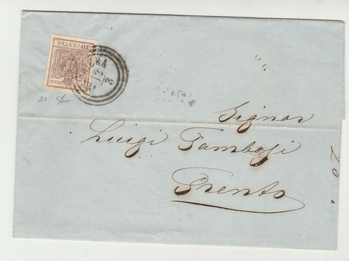 Storia postale 1855 lombardo - postale,
