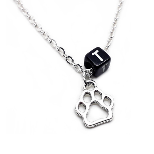 Collana con zampa - con, argento