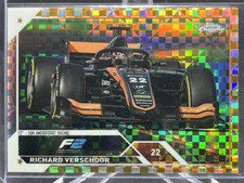 2023 Topps Chrome Formula 1 F1 Richard Verschoor Gold Checker 42/50 #142