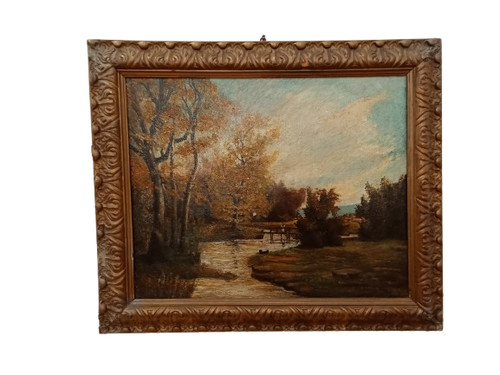 Quadro olio tela paesaggio - quadro,