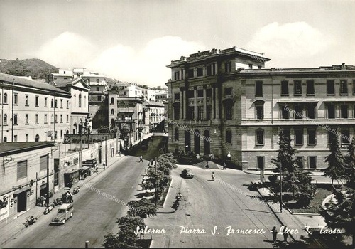 Ei380 cartolina salerno piazza - cartolina, salerno,piazza